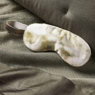 Silk Eyemask Green Watercolor - Casaluna