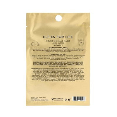 Holler and Glow Holiday Themed Printed Nourishing Hand Masks - 0.6 fl oz/2pk
