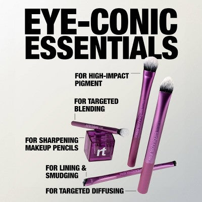 Real Techniques Eye-Conic Essentials Brush Set - 4pc