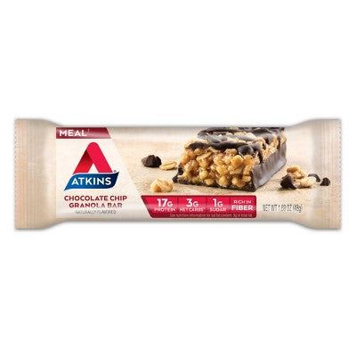 Atkins Chocolate Chip Granola Protein Meal Bar - 5ct/8.47oz