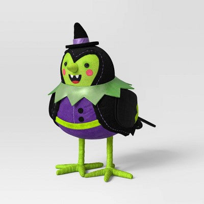 Featherly Friends 'Spellma' Felt Witch Bird Halloween Decorative Figurine - Hyde & EEK! Boutique