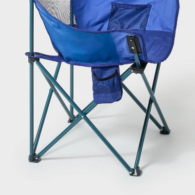 Folding Club Outdoor Portable Camping Chair Blue - All In Motion (LOCAL PICKUP ONLY)