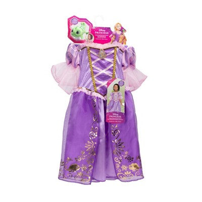 Disney Princess Majestic Rapunzel Dress with Pascal Shoulder Plush Friend