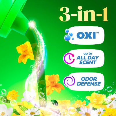 Gain Original Plus Liquid Laundry Detergents 45 Loads - 60oz: Cold Water Detergent, Spill-Resistant Lid, Paraben-Free