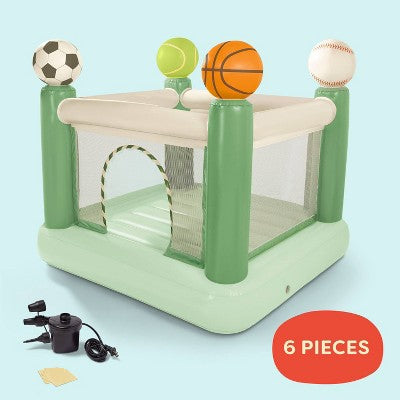 B. toys Game Day Bounce House - 6 foot Inflatable Sports Bouncy Castle for Kids (LOCAL PICKUP ONLY)