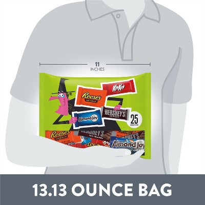 HERSHEY'S Chocolate Assorted Halloween Candy Snack Size - 13.13oz/25pc