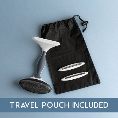 Gleener Fabric Shaver with Lint Brush: Sweater & Fuzz Remover, Plastic, White, 7.5" Height, No Battery Needed