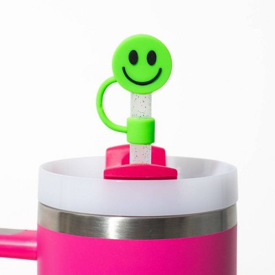 CharCharms 4pk Straw Toppers Green