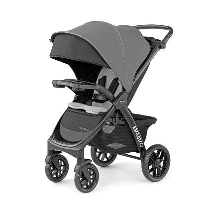 Chicco Bravo LE ClearTex Quick-Fold Stroller - Pewter (LOCAL PICKUP ONLY)