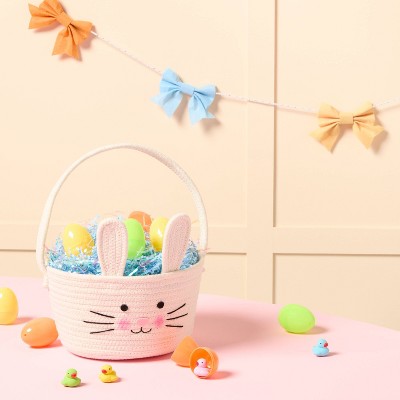 Easter Bunny Rope Basket White - Spritz