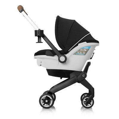 Evenflo Gold Shyft DualRide Infant Car Seat and Stroller with Storage Bag & Canopy - Onyx Black (LOCAL PICKUP ONLY)