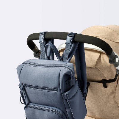 Mini Boxy Solid Backpack Diaper Bag - Blue - Cloud Island