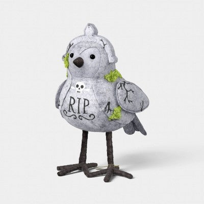 Featherly Friends 'Ripley' Tombstone Bird Fabric Tabletop Decorative Accent - Hyde and EEK! Boutique