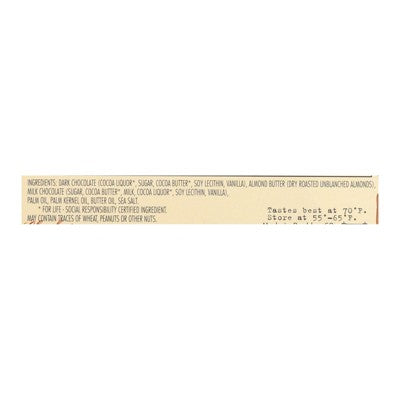 Chocolove Dark Chocolate Bar with Salted Almond Butter - Case of 10/3.2 oz