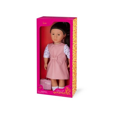 Our Generation Lin with School Lunch Box 18" Doll