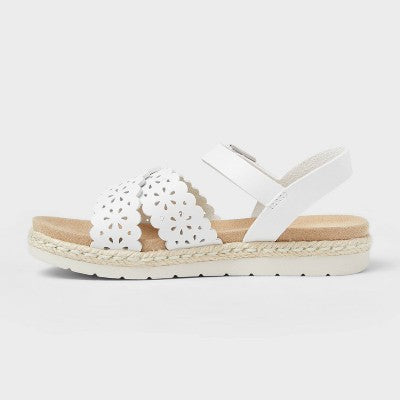 Toddler Girls Brenner Footbed Sandals - Cat & Jack White 6T