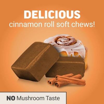 Force Factor Modern Mushrooms Vegan Soft Chews - Cinnamon Roll - 60ct