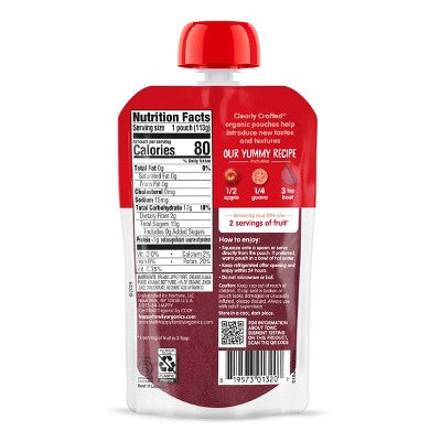 Happy Baby Organics Clearly Crafted Stage 2 Apples, Guavas & Beets - 4oz