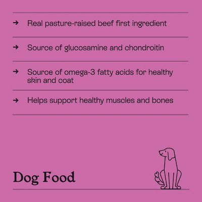 Beef and Vegetable Recipe Dry Dog Food - 5lbs - Kindfull