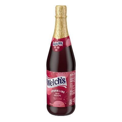 Welch's Sparkling Red Grape Juice - 25.4 fl oz Glass Bottle