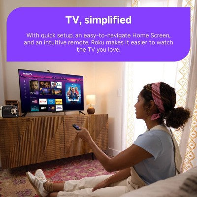 Roku 40" Select Series 1080p Full HD Smart Roku TV with Voice Remote Streaming Live Local News, Sports, & Movies (LOCAL PICKUP ONLY)