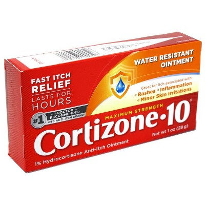 Cortizone 10 Water Resistant Anti-Itch Ointment, 1 Ounce