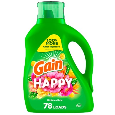 Gain Happy Hibiscus Hula HE Liquid Laundry Detergent 78 Loads - 113 fl oz