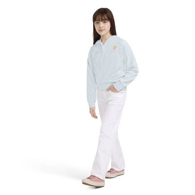Levi's Girls French Terry Strawberry Pullover Hoodie Light Blue M