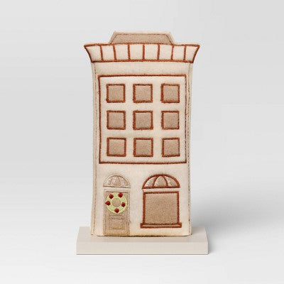 Fabric Christmas Village Building - Wondershop Beige