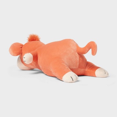 Monkey Weighted Plush Kids' Throw Pillow Orange - Pillowfort