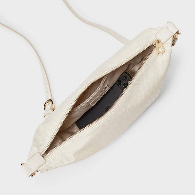 Essential Sling Crossbody Bag - Universal Thread Off-White: Detachable Strap, 45.5" Max Length