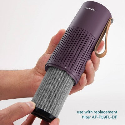 HoMedics Portable HEPA Air Purifier with Aromatherapy Purple