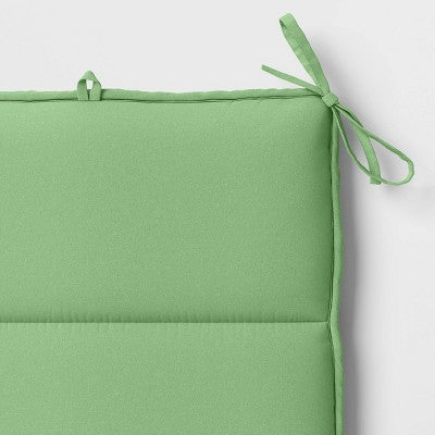 16"x16" Solid Outdoor Chair Seat Cushion Sage Green - Room Essentials
