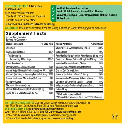 Nature Made Advanced Multivitamin Adult Gummies - 90ct