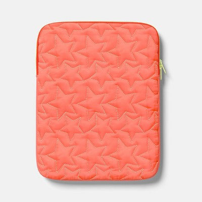 15" Tablet Sleeve - heyday Coral Orange: Fits Most 13" Laptops, Star Pattern