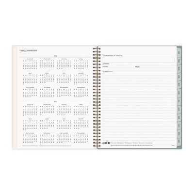 Morris & Co. 8.5"x11" by Blue Sky 2026 Weekly/Monthly Wirebound Planner Printed Strawberry Thief
