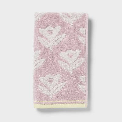 Floral Kids' Hand Towel Purple - Pillowfort
