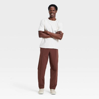 Men's E-Waist Pull-On Pants - Goodfellow & Co Brown L