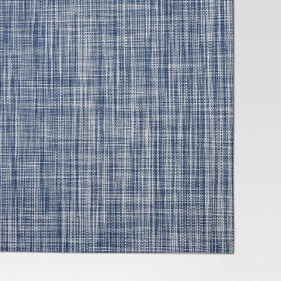 2pk Placemat Blue Heathered Vinyl - Threshold