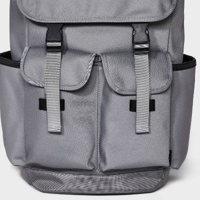 Men's 18.5" Backpack with Buckles - Goodfellow & Co Gray