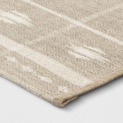 24"x36" Ikat Striped Scatter Accent Rug Khaki - Threshold (LOCAL PICKUP ONLY)