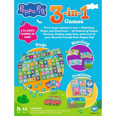 Disney Matching and More 3-in-1 Peppa Pig Card Game
