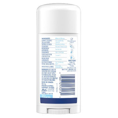 Secret Dry Feel Whole Body Deodorant - Light & Fresh - 2.4oz
