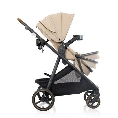 Evenflo Shyft Intuiti+ Travel System Featuring Revolve180 LiteMax NXT with Sensory Soothe - Travertine (LOCAL PICKUP ONLY)