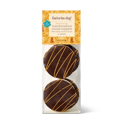 Christmas Dark Chocolaty Hot Cocoa Toppers with Salted Caramel - 2.4oz - Favorite Day