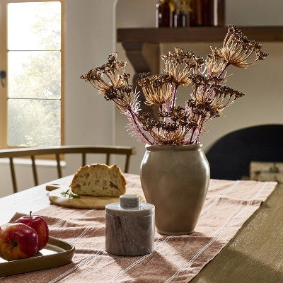 25" Faux Queen Anne's Lace Wildflower Mauve Fall Stem - Hearth & Hand with Magnolia: Farmhouse Artificial Floral Stems (LOCAL PICKUP ONLY)