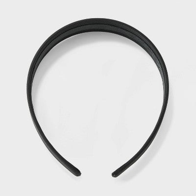 Padded Headband - A New Day Black: Hair Styling Accessory, Recycled Polyester, Solid Pattern