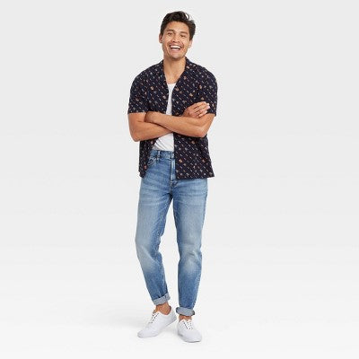 Men's Slim Straight Fit Jeans - Goodfellow & Co Indigo Blue 34x34