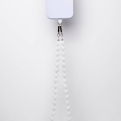 Hello Lux Phone Crossbody Strap - Berry Pearl Beads