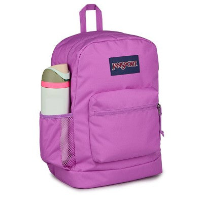 JanSport Cross Town Plus 17" Fits 15" Laptop Water Resistant Backpack - Fuchsia